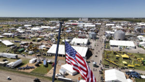 Aerial view of The 2025 Farm Progress Show